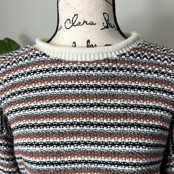 CABIN CREEK Fisherman’s Knit VTG Striped Sweater Size L 90’s Y2K Eclectic Retro - Picture 5 of 7